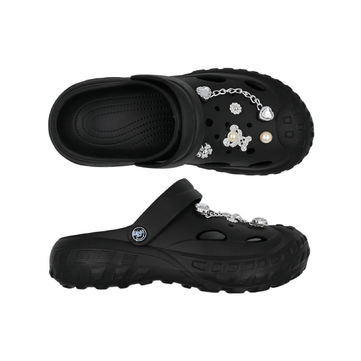 SANDÁLE CLOGS W BLACK/TEDDY BEAR