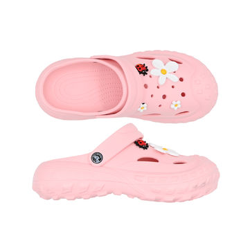 SANDÁLE CLOGS W PEACH PINK/FLOWER