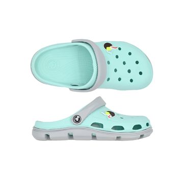 SANDÁLE CLOGS W TURQUOISE/GREY