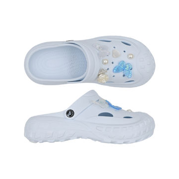 SANDÁLE CLOGS W WHITE/BUTTERFLY